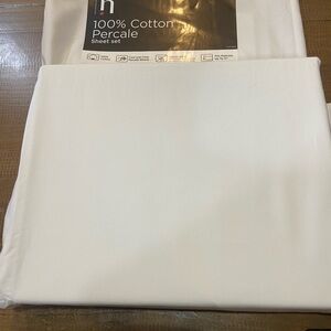 Home Bedding 100% Cotton Percale flat Sheet